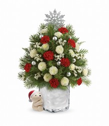 Send a Hug Cuddly Christmas Tree by Teleflora from Swindler and Sons Florists in Wilmington, OH